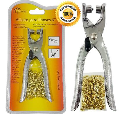 Imagem de Alicate Colocar Aplicar Ilhós Scrapbook Cartonagem Patchwork