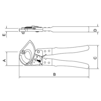 Imagem de Alicate Corta Cabos 10 Tramontina Pro