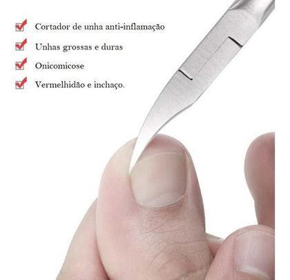 Imagem de Alicate Cortador Desencravador De Unha grande cuticula Profissional manicure Aço Inox afiado ponta fina com mola corte curvo