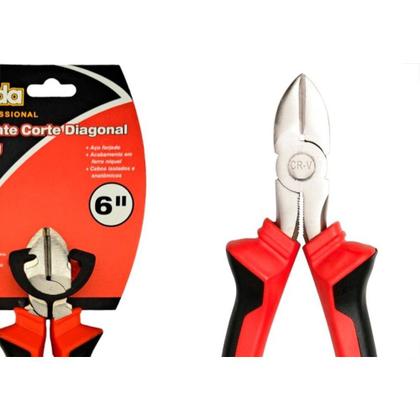 Imagem de Alicate Corte Diagonal Eda 6'' Profissional Cromo Vanadio - 9Ju