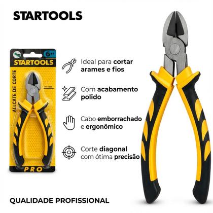 Imagem de Alicate Corte Diagonal Eletricista 6 Polegadas Profissional