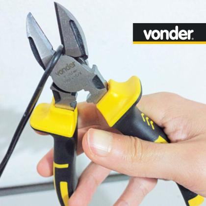 Imagem de Alicate Corte Diagonal Isolado 6 Pol Eletricista Vonder