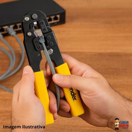 Imagem de Alicate Crimpador Vonder AC-045 para RJ45 8 Pinos