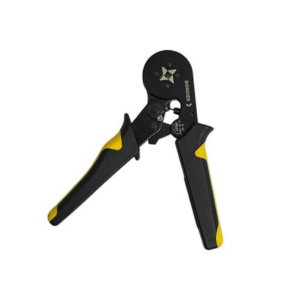 Imagem de Alicate Crimpar Prensa Com Catraca Ajustável Trava de Segurança Terminal Ilhos Tubular 0,25 A 10mm² 6-4A Profissional 1710