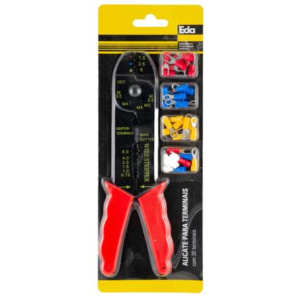 Imagem de Alicate Crimpar Prensar Terminal E Descascador De Fio