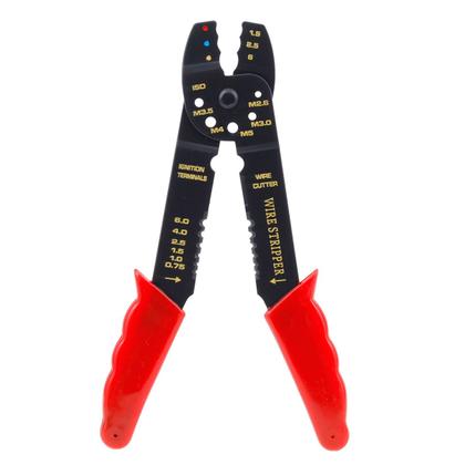 Imagem de Alicate Crimpar Prensar Terminal E Descascador De Fio