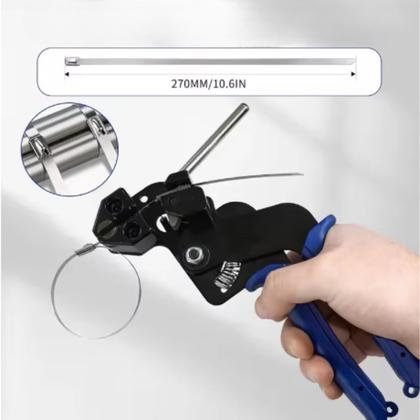 Imagem de Alicate De Aperto E Corte Para Abraçadeira Aço Inox Zip Tie