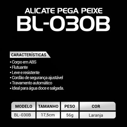 Imagem de Alicate de Contenção Pega Peixe Flutuante Albatroz BL-030B Laranja Vermelho 17,5cm Plástico ABS