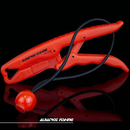 Imagem de Alicate de Contenção Pega Peixe Flutuante Albatroz BL-030B Laranja Vermelho 17,5cm Plástico ABS