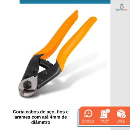 Imagem de Alicate de Corte para Cabo de Aço Profissional até 4mm