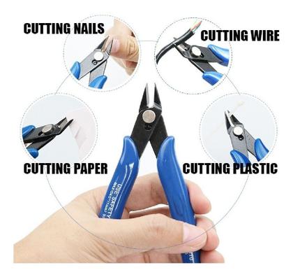 Imagem de Alicate De Corte Rente E Diagonal Ferramenta Manual Cabo Fio