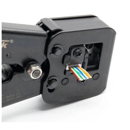 Imagem de Alicate de Crimpar Rede Rj45 Rj11 Rj12 6P 8P Conector Vazado