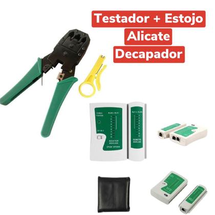 Imagem de Alicate De Crimpar Rj45 Cabo De Rede + Testador