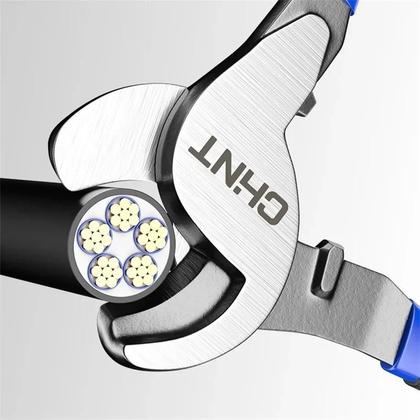 Imagem de Alicate De Desencapar Fios Para Eletricista 6 8 10 Polegadas Tesoura Manual Para Cortar Cabos