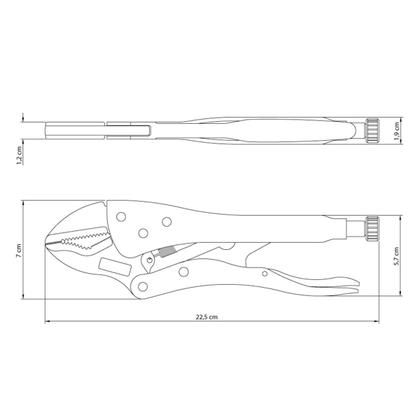 Imagem de Alicate de Pressão 10"" Master Com Mordente Triangular - Tramontina 41070110