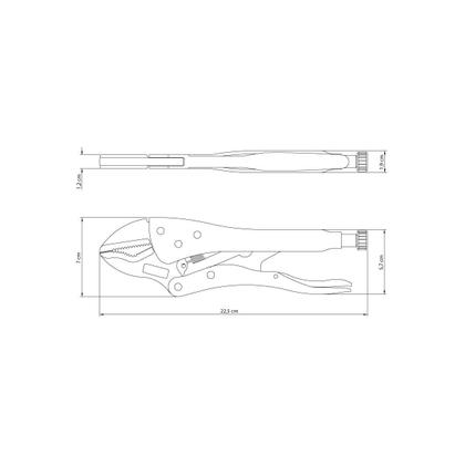 Imagem de Alicate de Pressão 10" Tramontina com Mordente Triangular
