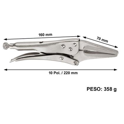 Imagem de Alicate De Pressão Bico Longo Grande 10 Pol Profissional