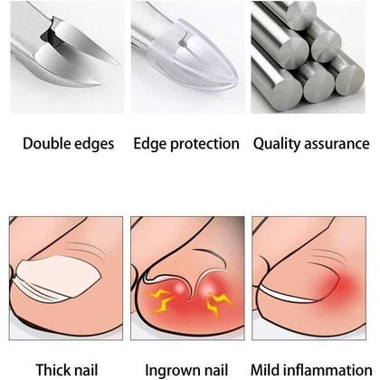 Imagem de Alicate de Unha Profissional Inox Cortador de Unhas Manicure e Pedicure