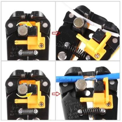 Imagem de Alicate descascador e crimpador de fios - Bomder