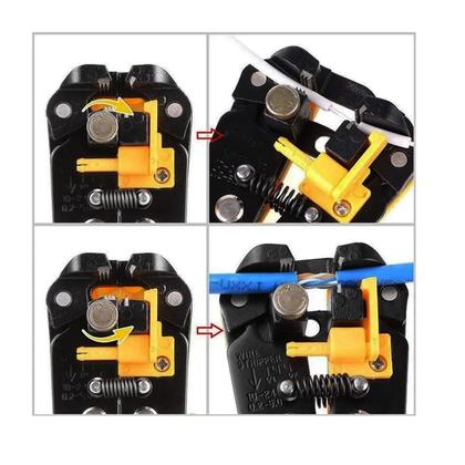 Imagem de Alicate Desencapador Crimador Automático de fios 5 em 1