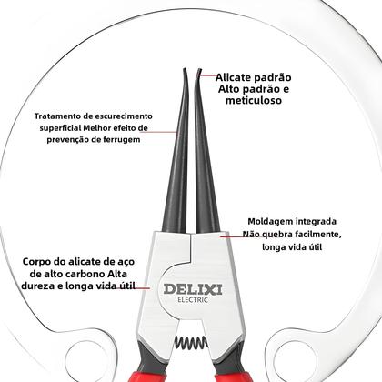 Imagem de Alicate Elétrico de 5 Polegadas com Ponta de Agulha para Remoção de Anel de Retenção