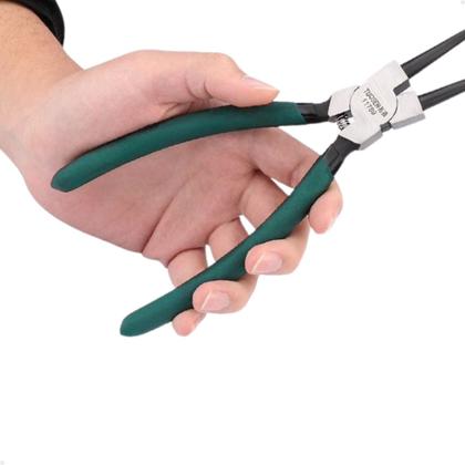 Imagem de Alicate Extrator de Anéis Bico Curvo Reto Interno Externo 7 polegadas Kit 4 Peças Lorben GT6217