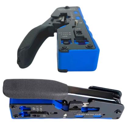 Imagem de Alicate EZ Crimp para Conectores RJ45 RJ12 e RJ11 Redes Cat 7 Cat 6 e Cat 5e Profissional