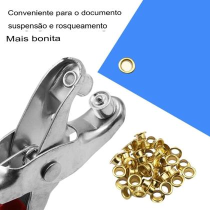 Imagem de Alicate Fixador para Ilhós Furador de Couro de Bolsas Manual