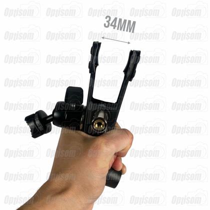 Imagem de Alicate Garra Super Clamp Greika Com Ballhead Sapata Para Monitor Flash Magic Arm