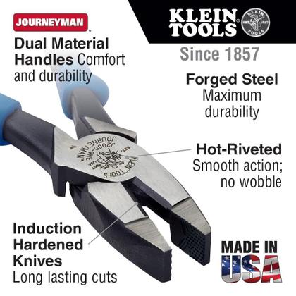 Imagem de Alicate Linemans Klein Tools J2000-9NE High Leverage de 9 polegadas