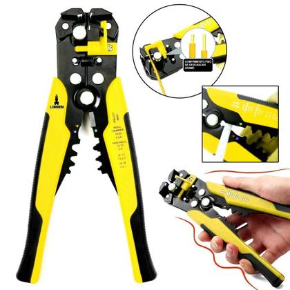 Imagem de Alicate Lorben Crimpador Corta Fios E Cabos 8 Polegadas