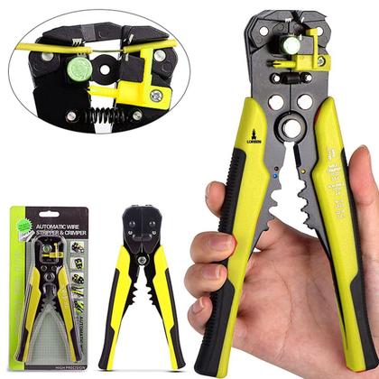 Imagem de Alicate Lorben Crimpador Corta Fios E Cabos 8 Polegadas