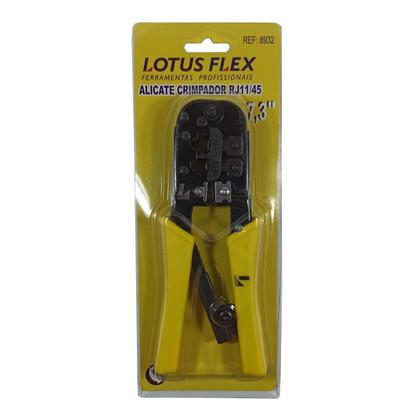 Imagem de Alicate Lotus Flex Crimpador de Cabos 4 e 8 Pinos (RJ11 e RJ45) 7,3"