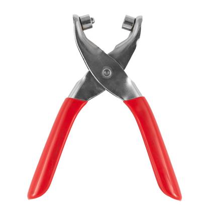 Imagem de Alicate Manual Para Vazar Pregar Aplicar Ilhós + 100 Ilhoses