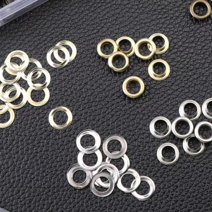 Imagem de Alicate Metal Colocação Aplicação Ilhós 4mm Com 100 Ilhoses