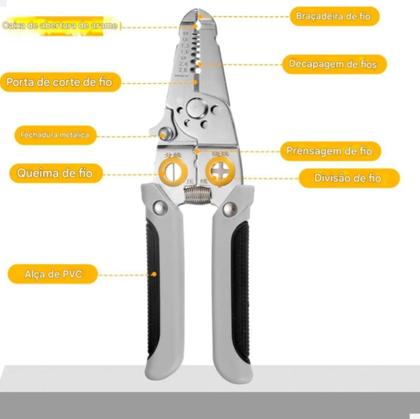 Imagem de Alicate Multifuncional Decapador E Crimpador