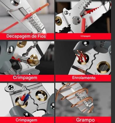 Imagem de Alicate Multifuncional Decapador E Crimpador