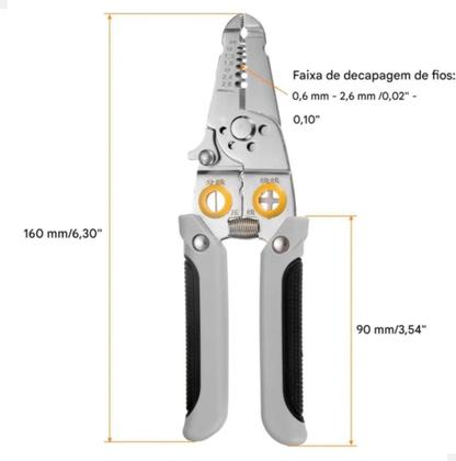 Imagem de Alicate Multifuncional Decapador E Crimpador