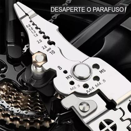 Imagem de Alicate Multiuso Função 22 Em 1 Cortador Descascador Prensar