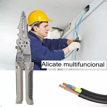 Imagem de Alicate Multiuso Função 22 Em 1 Cortador Descascador Prensar