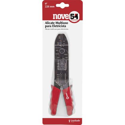 Imagem de Alicate multiuso p/ eletricista 9" carbono niq Nove54