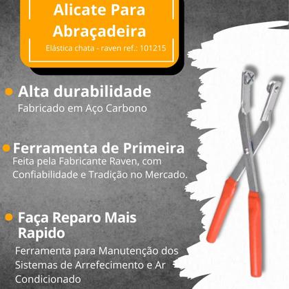 Imagem de Alicate para abraçadeira elástica chata - Raven