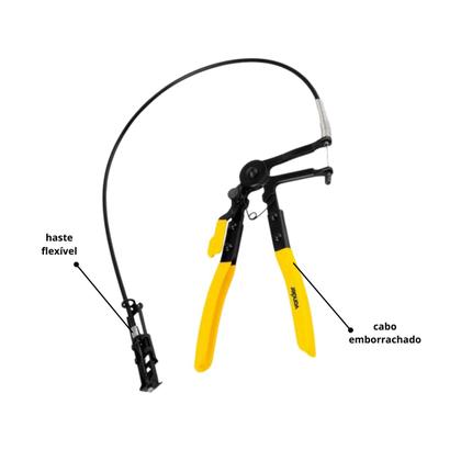 Imagem de Alicate Para Abraçadeira Elástica Com Haste Flexível
