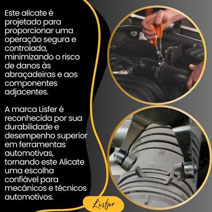 Imagem de Alicate Para Abraçadeiras Elásticas Profissional - Lisfer