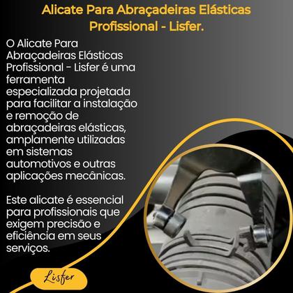 Imagem de Alicate Para Abraçadeiras Elásticas Profissional - Lisfer