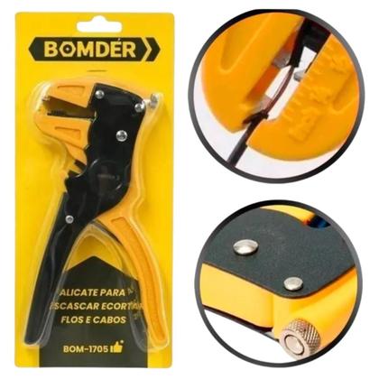 Imagem de Alicate Para Descascar e Cortar Decapador de Fios e Cabos 7"