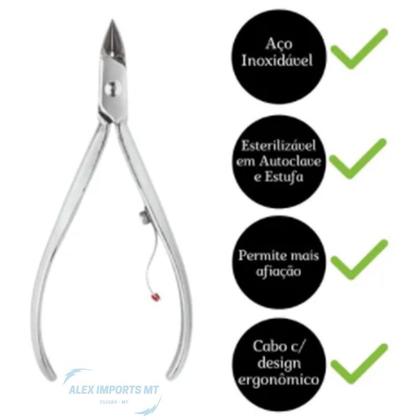 Imagem de Alicate para Manicure Cuticula Mundial 777 Profissional Inox