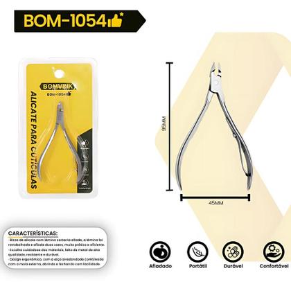 Imagem de Alicate para Unha e Cutícula  Alta Precisão Profissional