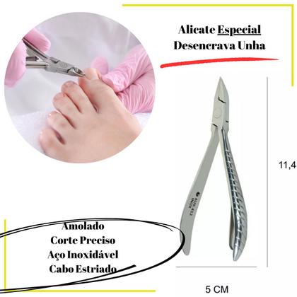 Imagem de Alicate Profissional Especial Desencravar - Aço Inox