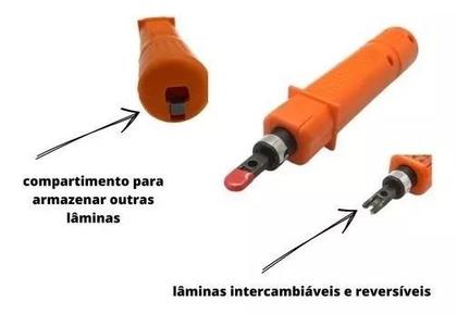 Imagem de Alicate Punch Down Inserção Femea 314b P/ Keystone Rj45 Rj11